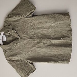 Classic Olive Men's Button-Down Shirt